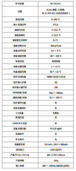 DYCZ-20B型 DNA序列分析电泳仪产品参数